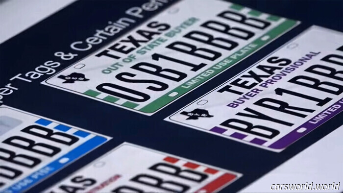 Texas finalmente se está deshaciendo de las placas de matrícula de papel | Carscoops